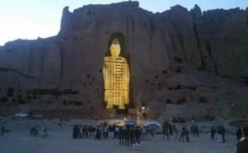 Afghanistan: Tái hiện hình ảnh tượng Phật khổng lồ bằng ánh sáng 3D